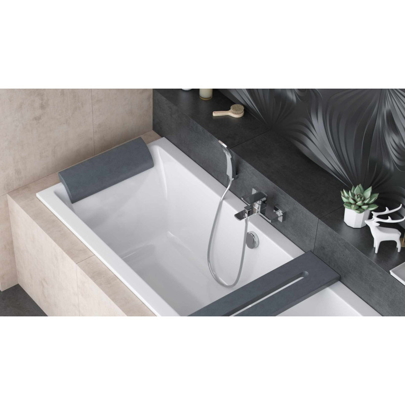 Point square zestaw prysznicowy punktowy chrom