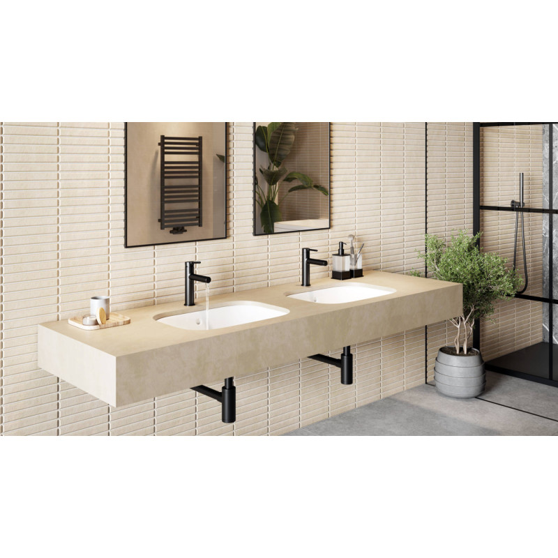 Excellent Riko dozownik do mydła w płynie stojący  czarny mat