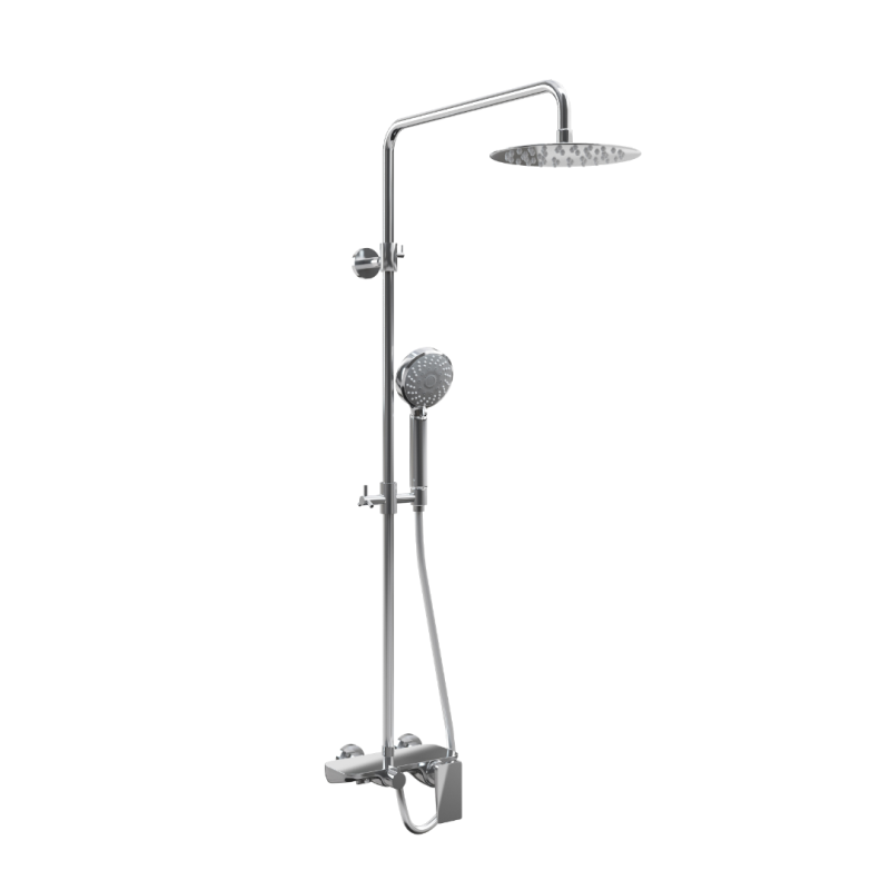 Altar zestaw prysznicowy ścienny z deszczownicą 20 x 20 cm, z wylewką, chrom