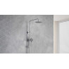 Altar zestaw prysznicowy ścienny z deszczownicą 20 x 20 cm, z wylewką, chrom