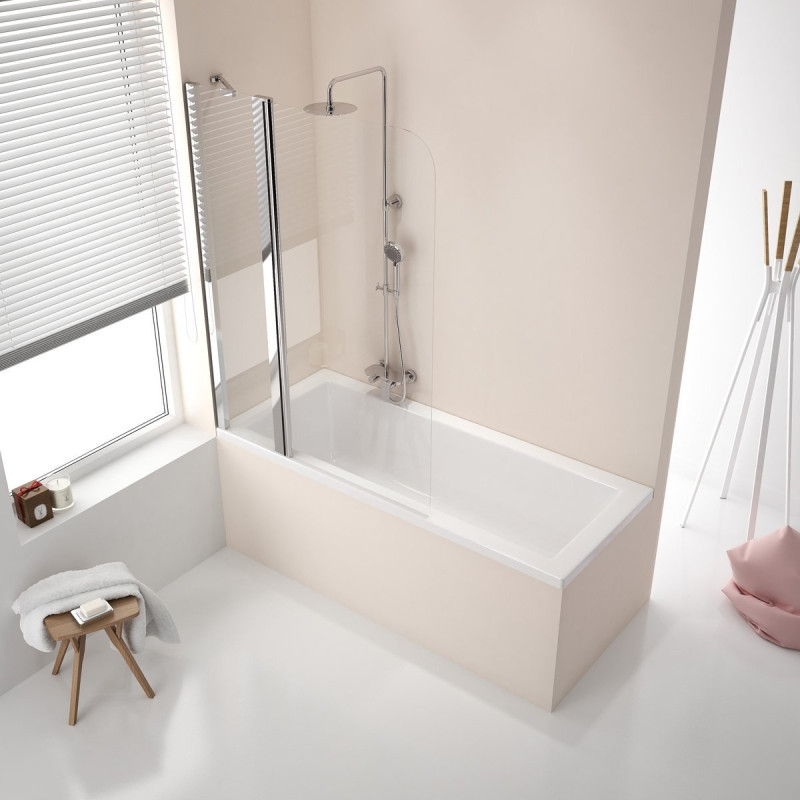 Excellent Altar zestaw prysznicowy ścienny z deszczownicą 20 x 20 cm  z wylewką