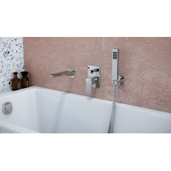 Keria bateria prysznicowo-wannowa podtynkowa 2 funkcyjna, chrom