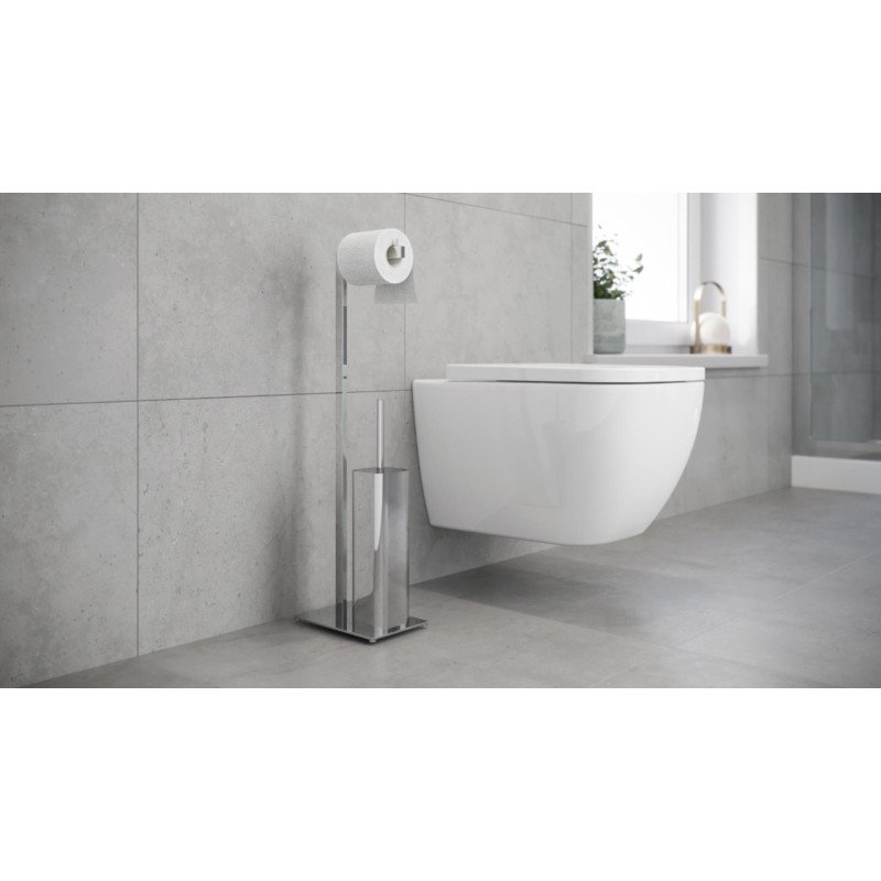 Riko stojak na papier ze szczotką, chrom