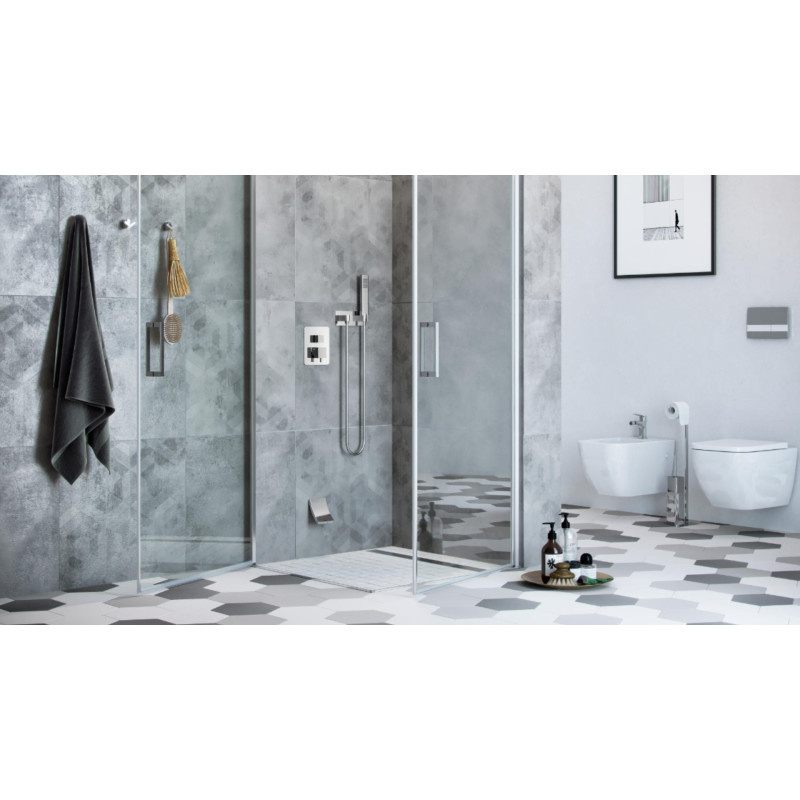 Riko stojak na papier ze szczotką, chrom