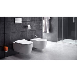 Doto D bidet wiszący, biały połysk