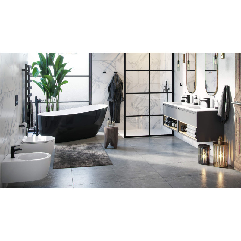 Doto D bidet wiszący, biały połysk