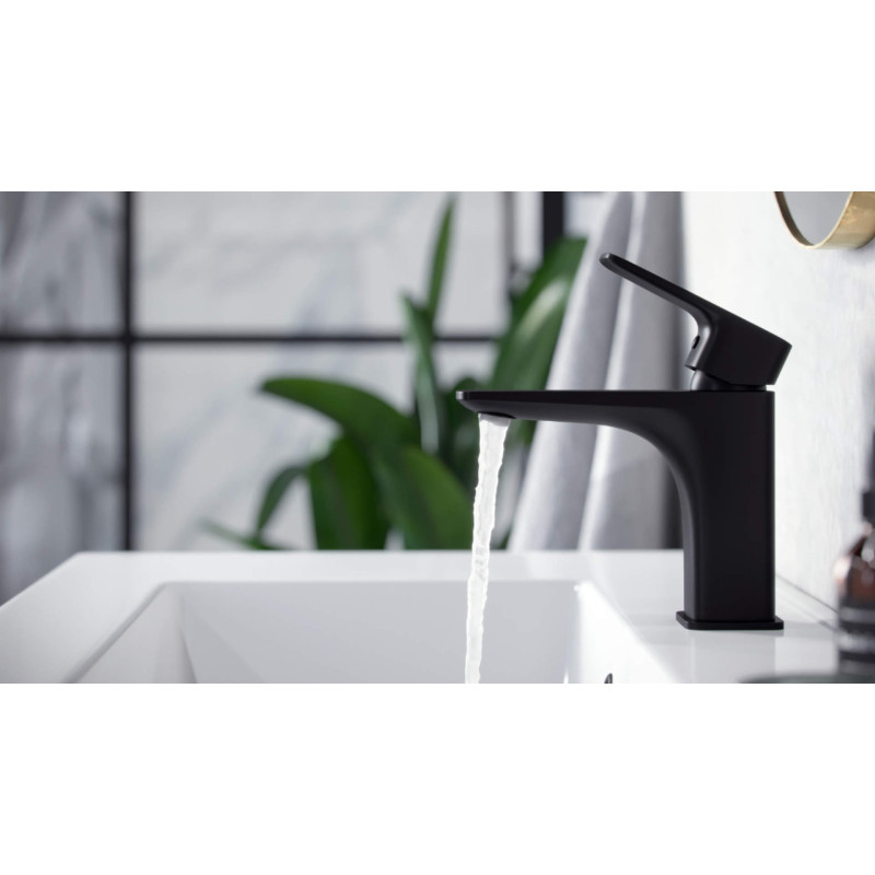 Keria bateria umywalkowa stojąca, czarny mat