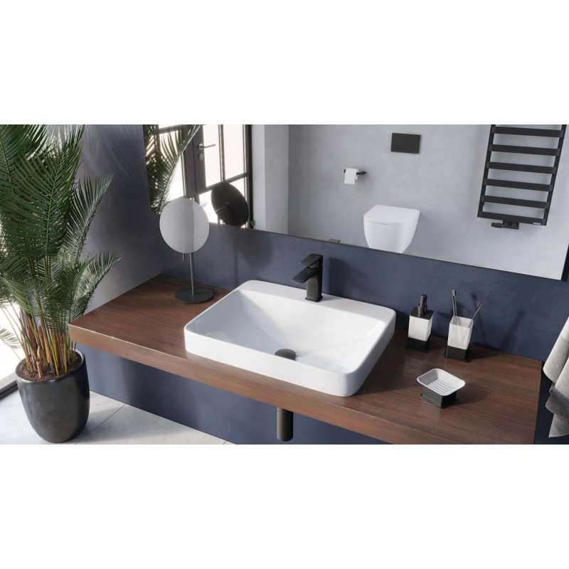 Keria bateria umywalkowa stojąca, czarny mat