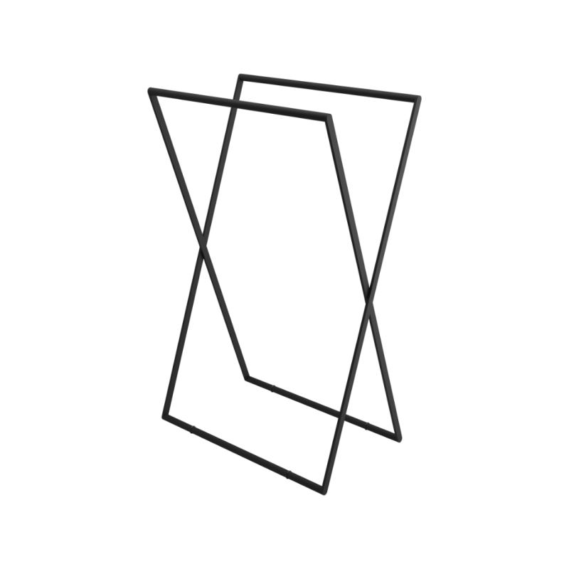 Kros wieszak wolnostojący na ręczniki, czarny mat