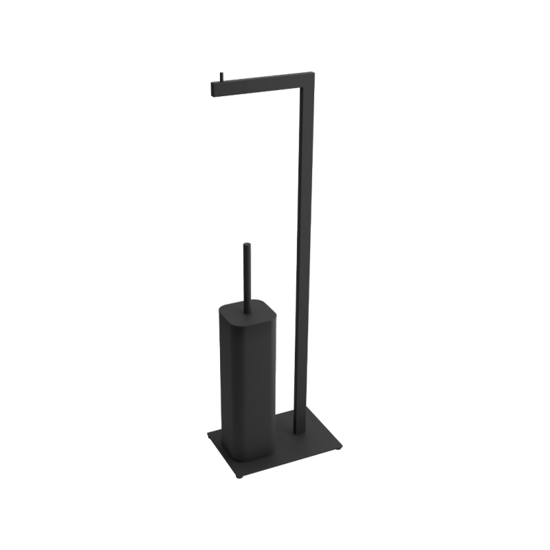 Riko stojak na papier ze szczotką, czarny  mat