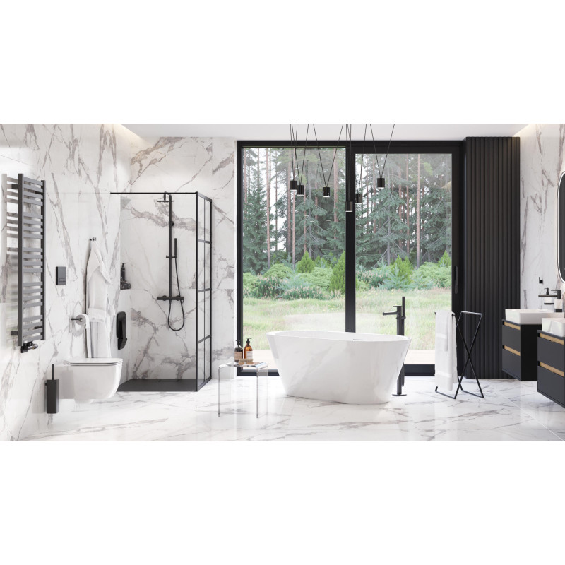 Excellent Riko szczotka wolnostojąca/do ściany  czarny mat