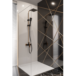 Stylowa Deszczownica Invena MIDNIGHT Black/Gold – Luksusowy Zestaw Natryskowy!