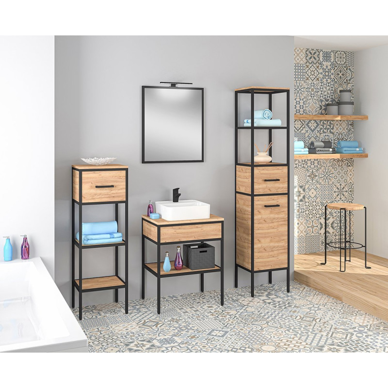 Elegancka Szafka MODUS 50 cm z Blatem - Idealne Uzupełnienie Twojej Łazienki