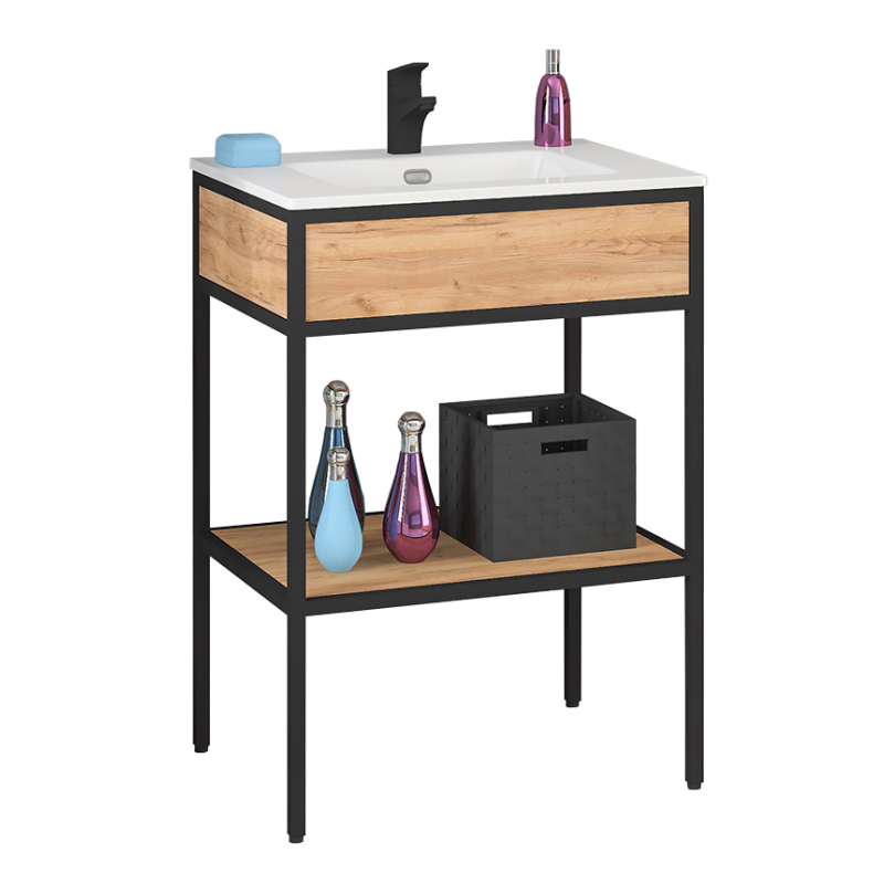 Nowoczesna Szafka Łazienkowa MODUS z Ceramiką 60 cm - Elegancja i Funkcjonalność