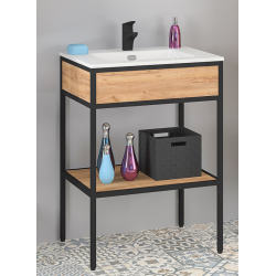 Nowoczesna Szafka Łazienkowa MODUS z Ceramiką 60 cm - Elegancja i Funkcjonalność