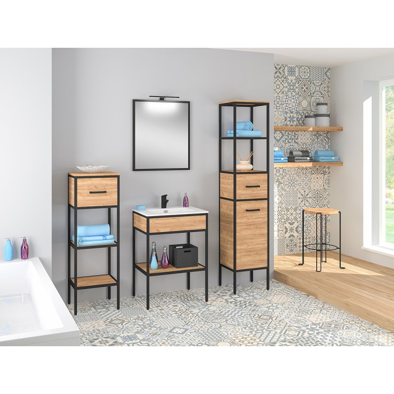 Nowoczesna Szafka Łazienkowa MODUS z Ceramiką 60 cm - Elegancja i Funkcjonalność