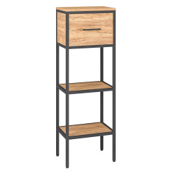 Elegancki Półsłupek MODUS z Szufladą i Półką - Styl i Funkcjonalność