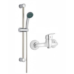 ECO Zestaw Prysznicowy z Baterią Oszczędną - Nowoczesny Design i Komfort