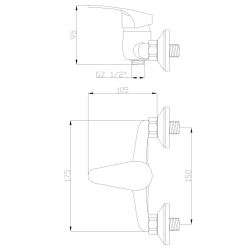 ECO Zestaw Prysznicowy z Baterią Oszczędną - Nowoczesny Design i Komfort