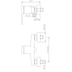 Luksusowy zestaw natryskowy Midnight z deszczownicą Ares - nowoczesny design!