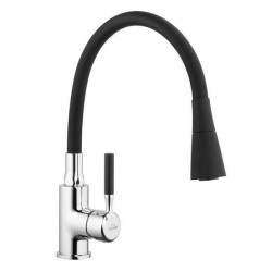 Elegancka Czarna Bateria Zlewozmywakowa Pogo - Nowoczesność i Styl w Twojej Kuchni!