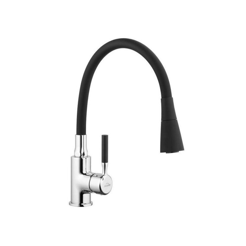 Elegancka Czarna Bateria Zlewozmywakowa Pogo - Nowoczesność i Styl w Twojej Kuchni!