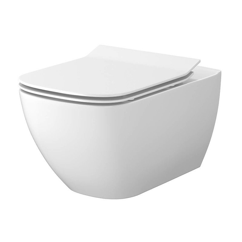 Cersanit VIRGO: Elegancja i Komfort – Miska WC bez rantu z deską Slim wolnoopadającą