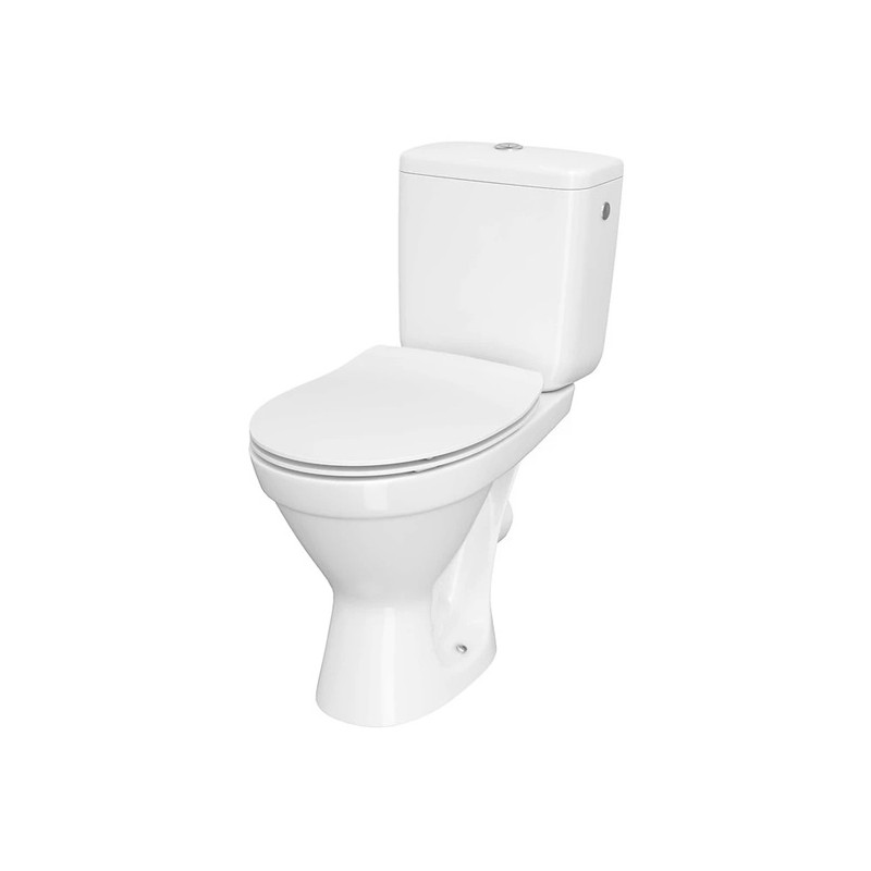 Nowoczesna WC Kompakt Cersania II SimpleON z Deska Slim Wolnoopadającą