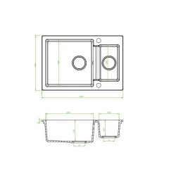 Elegancki Zlewozmywak Granitowy Celia SJC 430T - Styl i Trwałość dla Twojej Kuchni