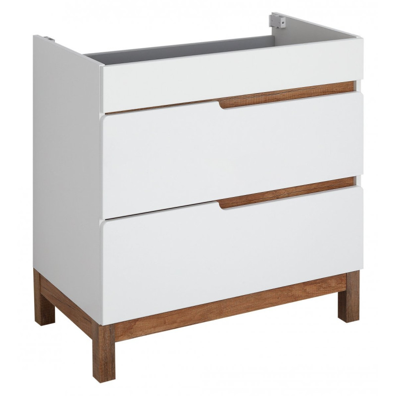 Zestaw Łazienkowy Premium: Szafka z Szufladami + Umywalka SPEK 80 cm