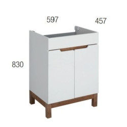 Nowoczesna Szafka Łazienkowa z Umywalką SPEK 60 cm - Elegancja i Funkcjonalność