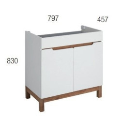 Elegancka Szafka z Umywalką SPEK - Styl i Funkcjonalność 80 cm