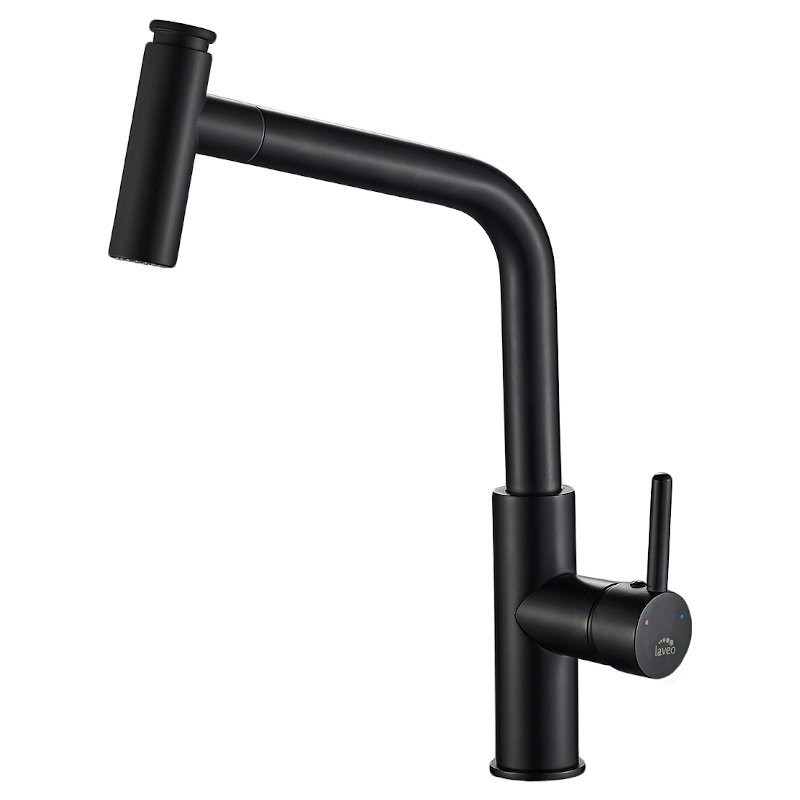 Elegancka Bateria TORO Czarno-Matowa z Wyciąganą Wylewką - Komfort i Styl w Twojej Kuchni