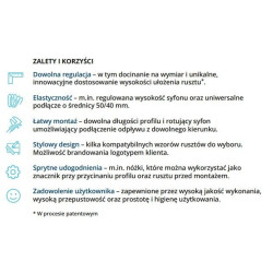 Odpływ liniowy EASY LINE Classic 700mm – Elegancja i Funkcjonalność do Twojej Łazienki