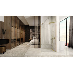 Luksusowa Ścianka Prysznicowa Aero Gold 110 - Designerski Styl i Elegancja