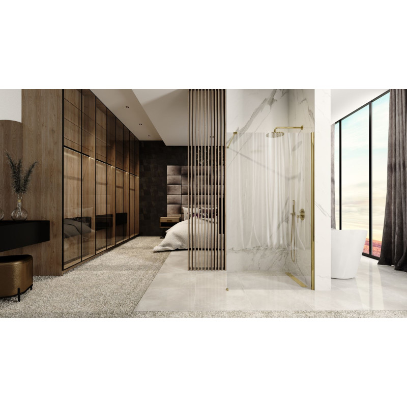 Luksusowa Ścianka Prysznicowa Aero Gold 110 - Designerski Styl i Elegancja