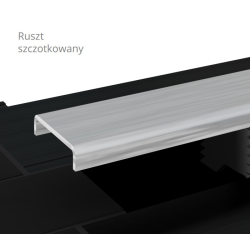 Odpływ liniowy EASY LINE Classic 80 cm z rusztem szczotkowanym - elegancja i funkcjonalność