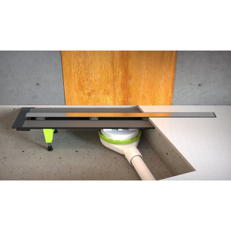 Elegancki Odpływ Liniowy EASY LINE Classic 700mm - Ruszt Szczotkowany dla Stylowych Łazienek