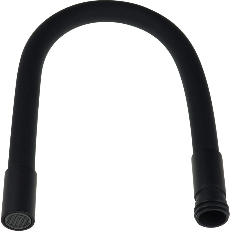 Elastyczna wylewka Luno z aeratorem, nero, 485 mm - Twoje nowe centrum kontroli w kuchni!