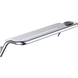 Elegancka Chromowana Półka Ścienna z Mosiądzu i Stali - Styl i Funkcjonalność łazienki