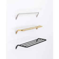 Elegancki Chromowany Wieszak Ścienny na Ręczniki - Styl i Funkcjonalność