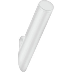 Elegancki Haczyk Łazienkowy z Mosiądzu, Matowy Biały, 89x16x47mm, Wysoka Jakość