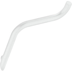 Elegancki uchwyt ścienny na papier toaletowy, mosiądz bianco, powierzchnia matowa