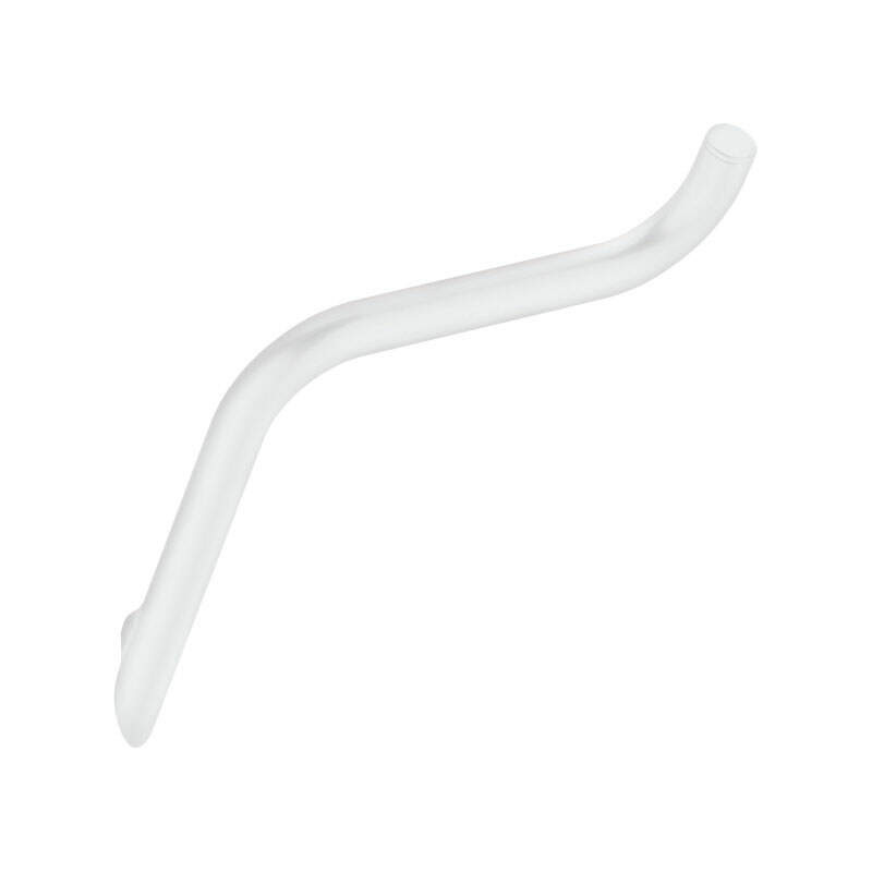 Elegancki uchwyt ścienny na papier toaletowy, mosiądz bianco, powierzchnia matowa