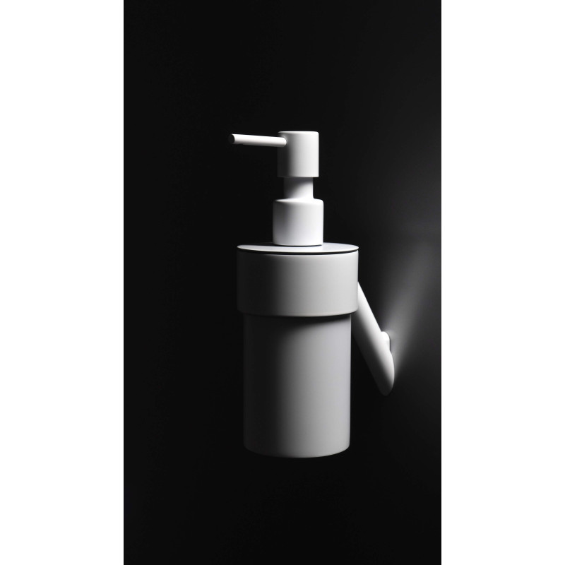 Elegancki Dozownik Mydła Ścienny Bianco z Matowym Wykończeniem i Wysokiej Jakości Materiałów