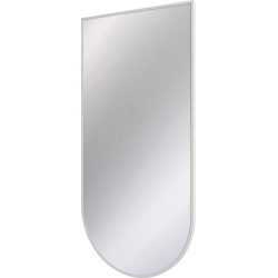 Eleganckie lustro w matowej białej ramie, 100x50 cm - nowoczesny design do każdej łazienki