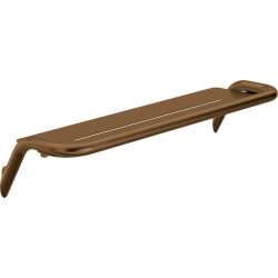 Stylowa Półka Ścienna z Mosiądzu i Stali – Brąz, Szczotkowane Wykończenie, Zestaw Montażowy W Komplecie