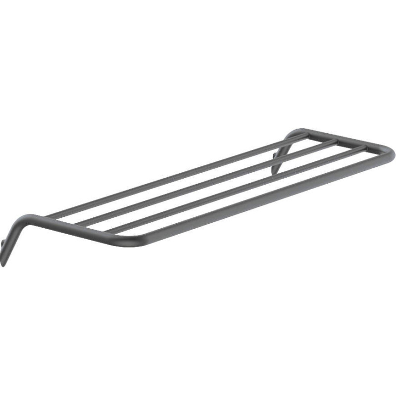 Elegancka Półka Łazienkowa Żebrowa, Titanowy Mosiądz, 89cm - Wytrzymałość i Styl!