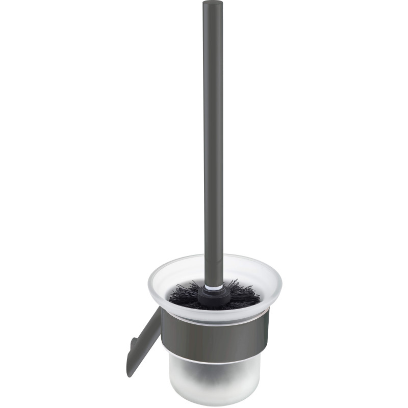 Wisząca szczotka WC z mosiądzu, szczotkowany tytan, styl i funkcjonalność!