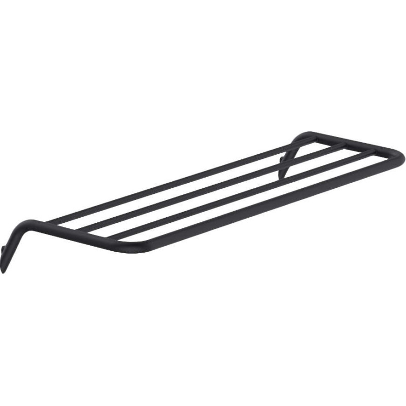 Elegancka Półka Łazienkowa Nero z Mosiądzu - Matowe Wykończenie, 89x616x246 mm